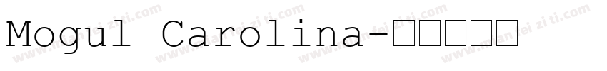 Mogul Carolina字体转换